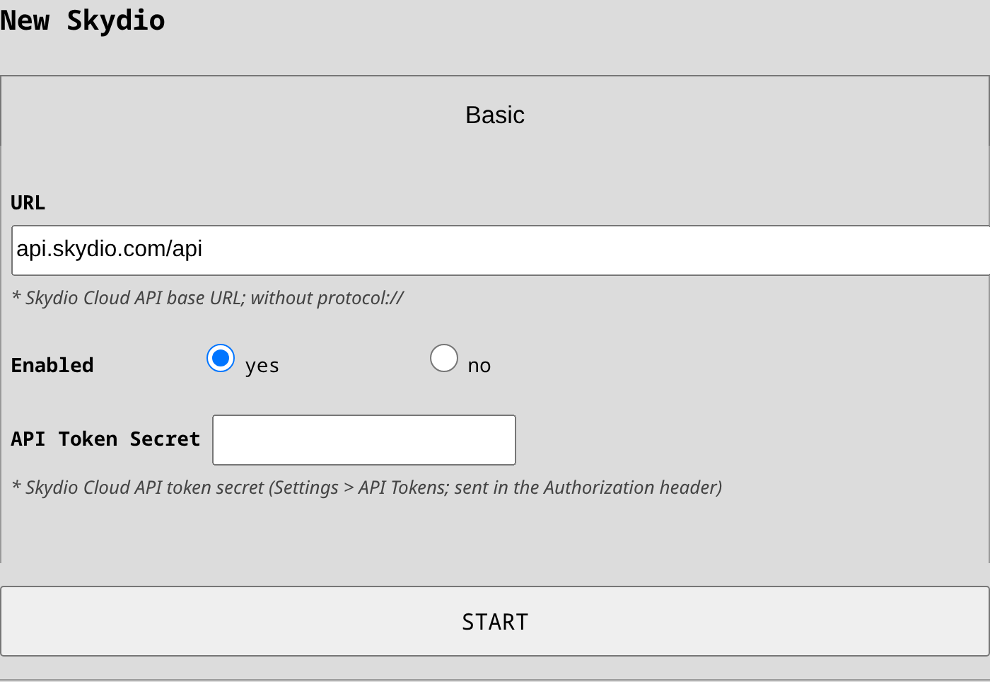 Skydio configuration in Scout UI